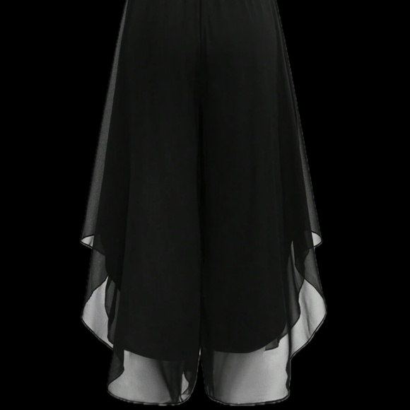 Black 4X Chiffon Pants - Picture 1 of 2